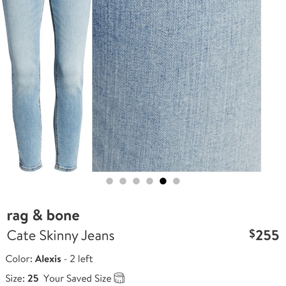 Rag & bone Cate Skinny Jeans 25 - Picture 7 of 8